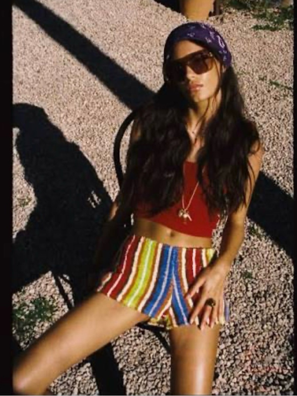 La Veste Harbor shorts terry stripe mini towel medium (best for a small) RARE